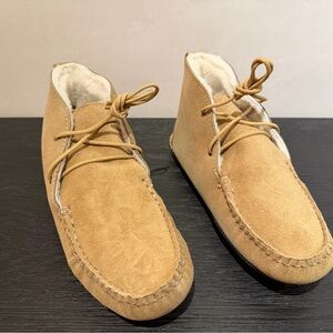 Quoddy Light Brown Suede Ankle Boots